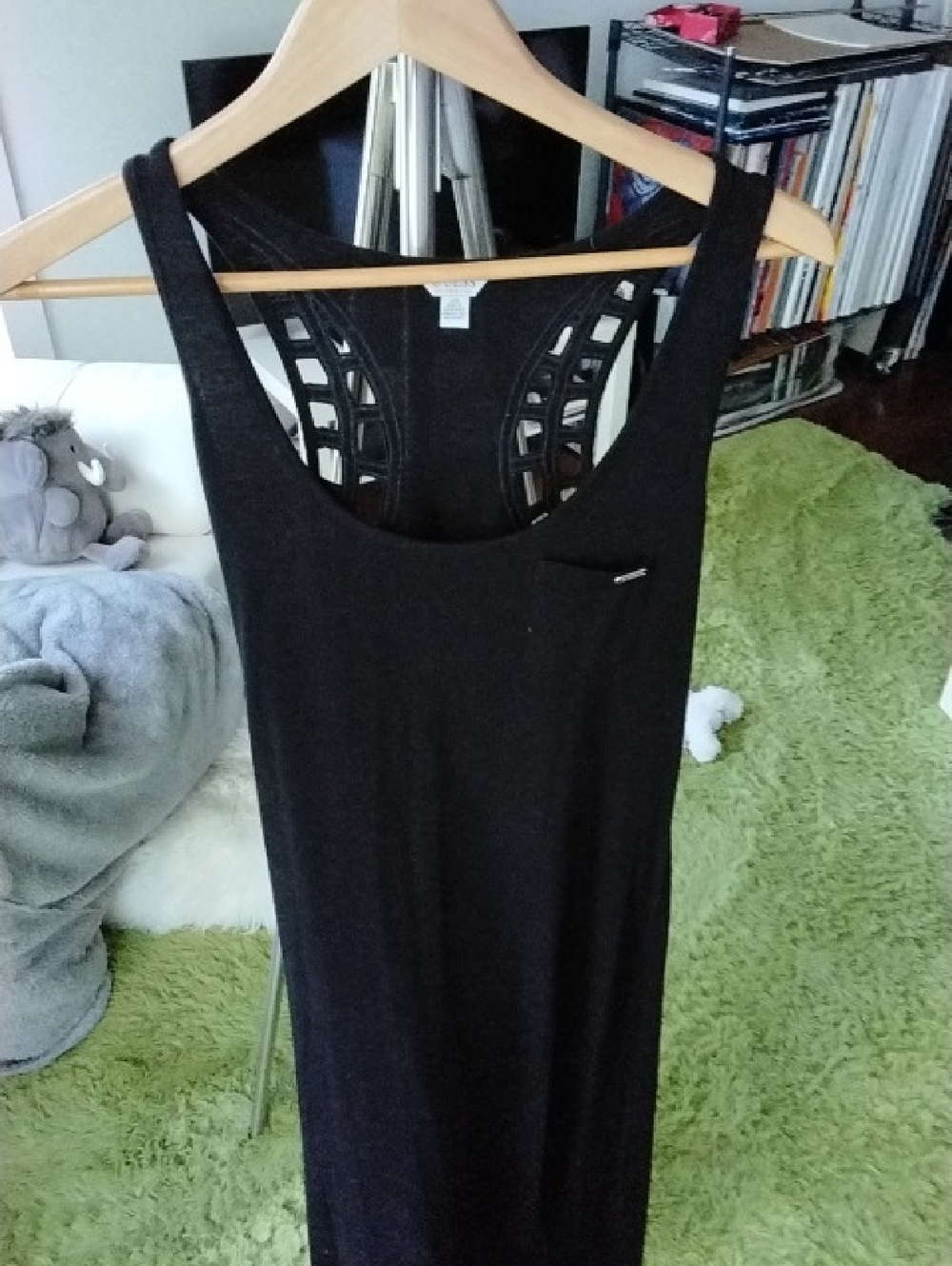 Guess Black Cutout Detail Dress